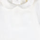 BEBE JOLEE WHITE EMBROIDERED COLLAR ONESIE