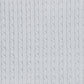 BEBE JOLEE LIGHT BLUE MARLED KNIT BLANKET