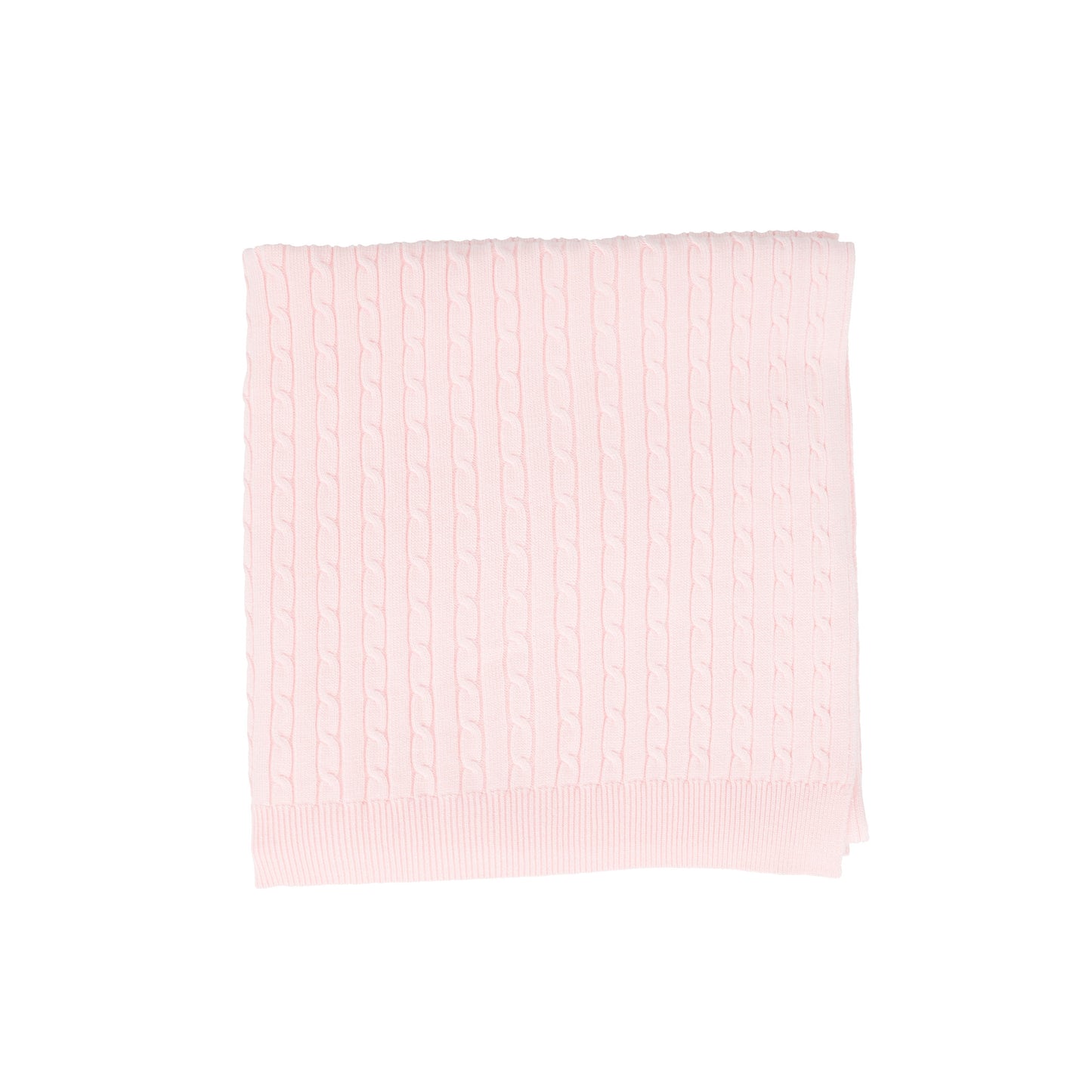 BEBE JOLEE PINK MARLED KNIT BLANKET