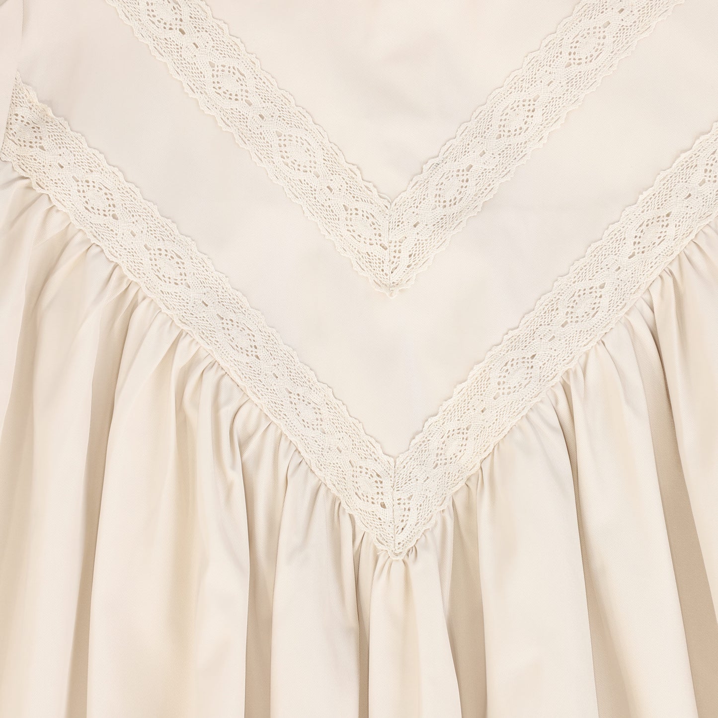 FRANCESCA GUILIANO PINK TAFFETA LACE V DESIGN BLOUSE