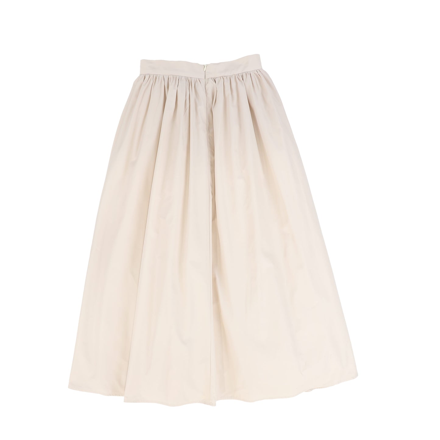 FRANCESCA GUILIANO PINK TAFFETA GATHERED MAXI SKIRT