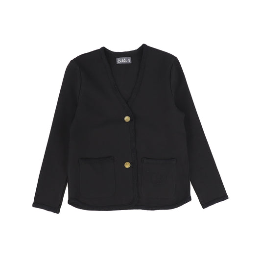 BELATI BLACK SCUBA SUEDE BLAZER