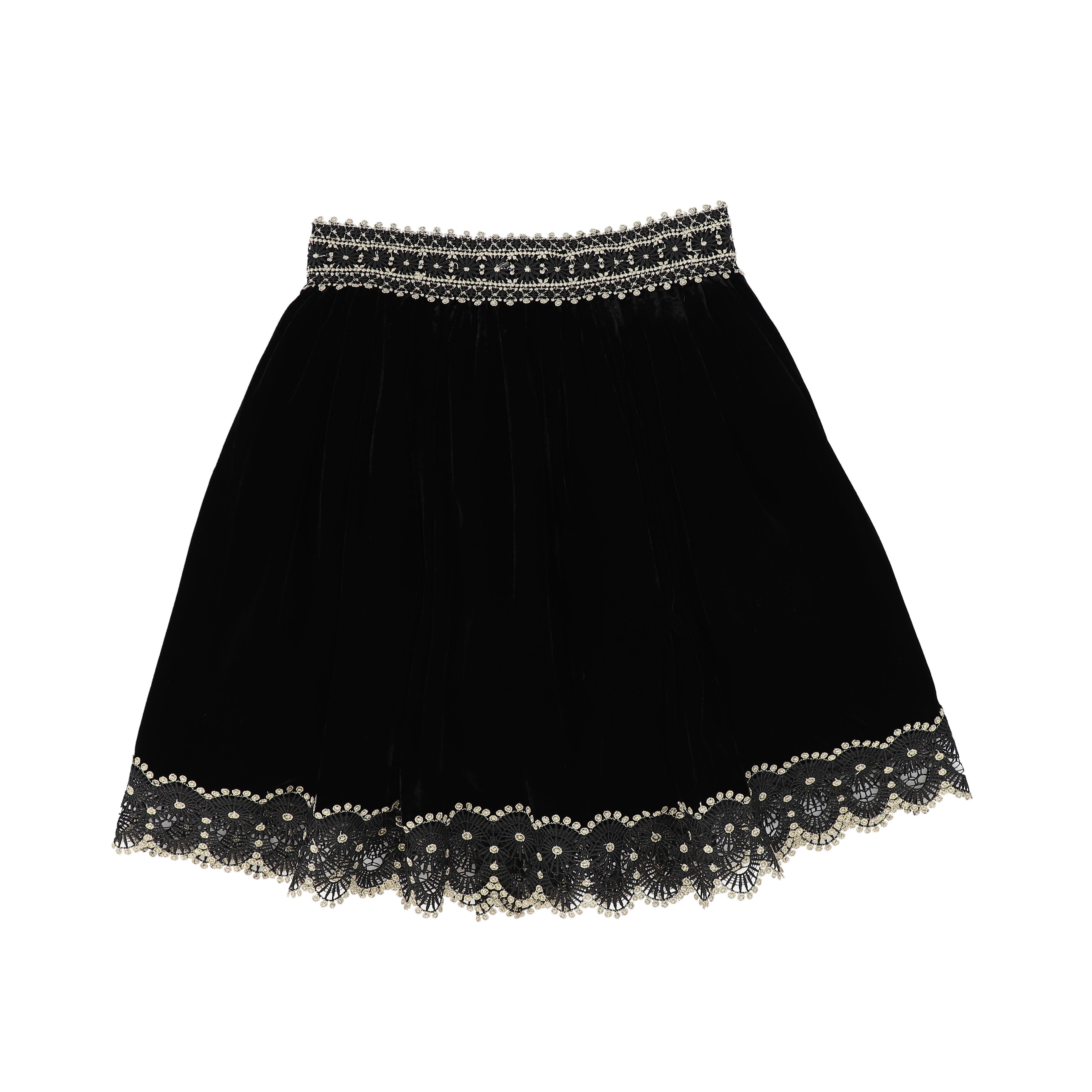 Black velvet hotsell skirt petite