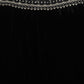 PETITE AMALIE BLACK VELVET LACE TRIM SHORT SKIRT [Final Sale]