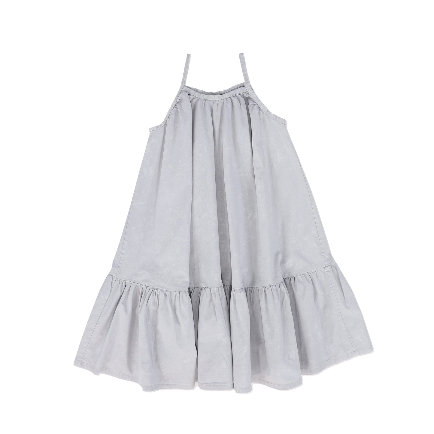 BOOSO LIGHT GREY RUFFLE TRIM JUMPER