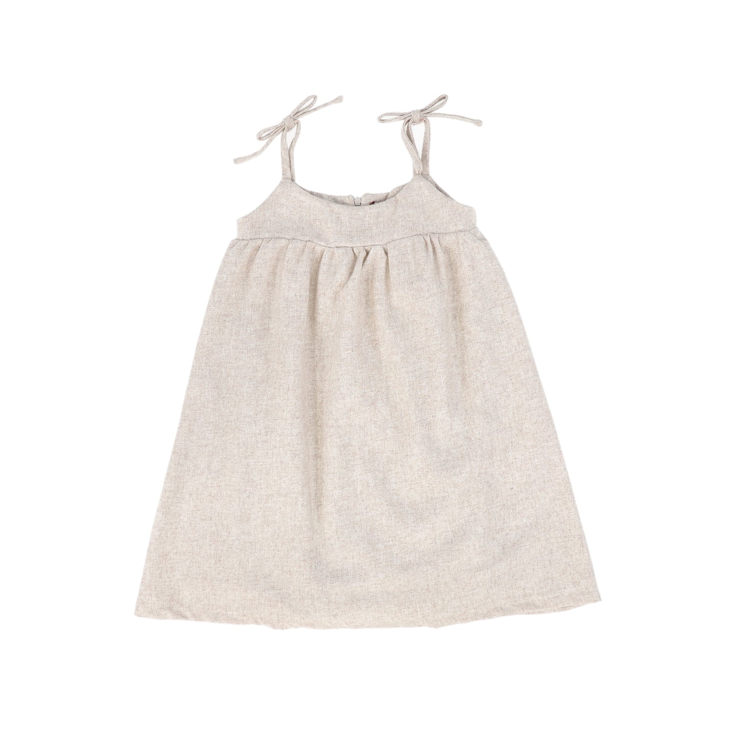 TINY 2 OATMEAL WOOL BOW JUMPER