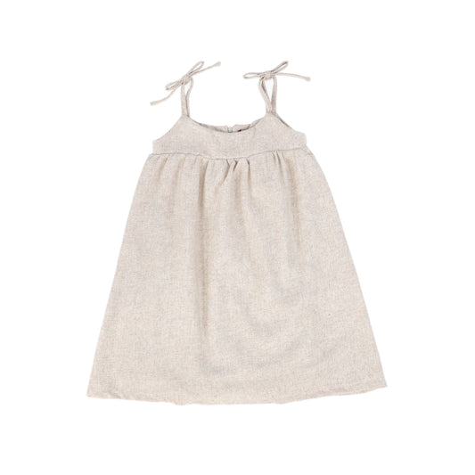 TINY 2 OATMEAL WOOL BOW JUMPER
