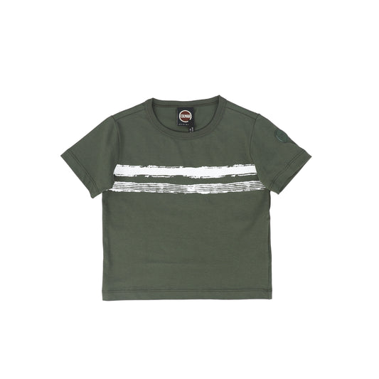 COLMAR HUNTER GREEN DOUBLE STRIPE T-SHIRT