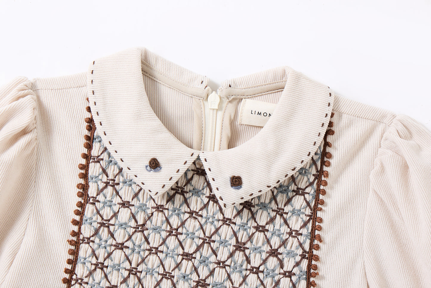 LIMONANA CREAM WINTERBERRY DRESS