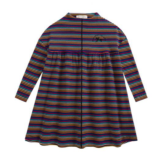 LIMONANA STRIPED CAROUSEL DRESS