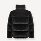 COLMAR BLACK VELVET PUFFER COAT