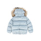 COLMAR BLUE FUR TRIM PUFFER COAT