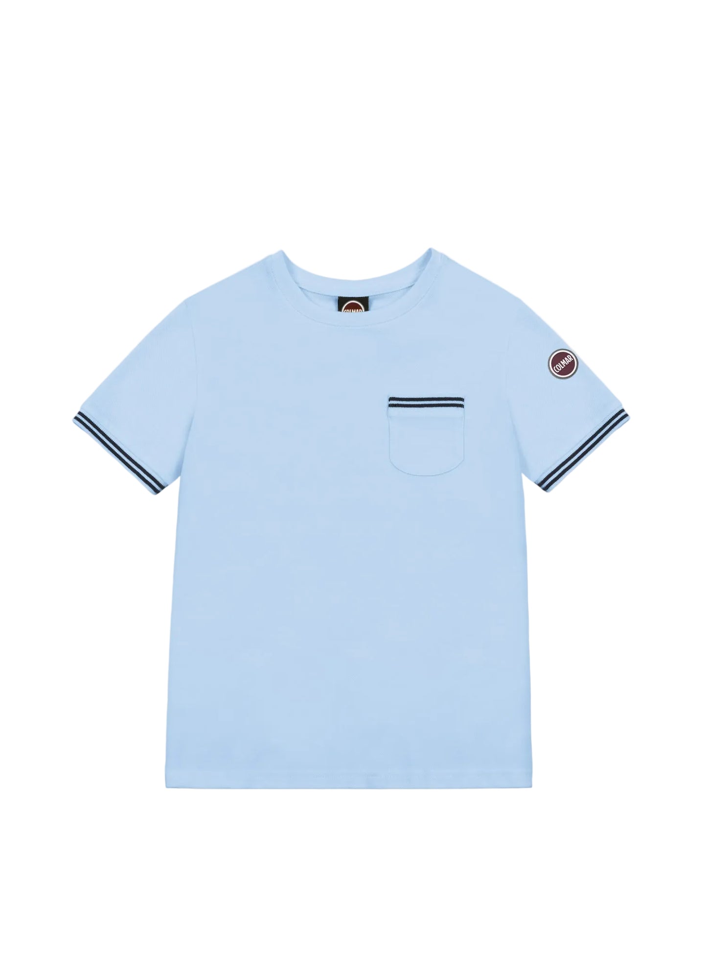 COLMAR LIGHT BLUE PIQUE POCKET T-SHIRT