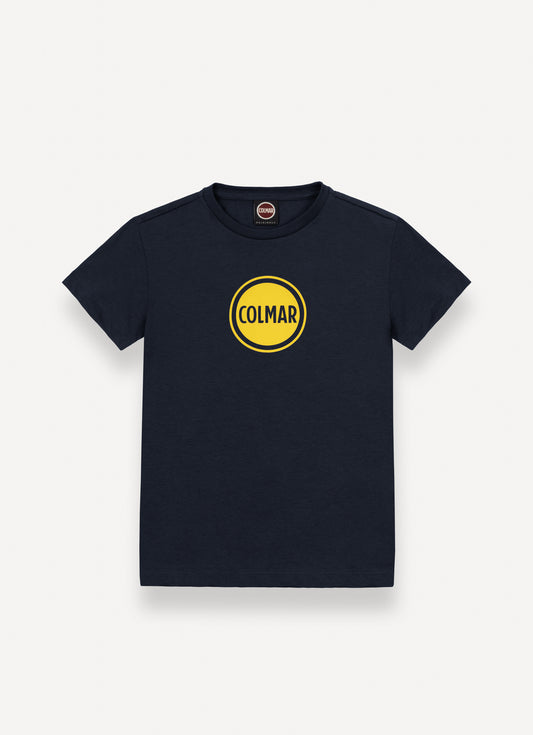 COLMAR NAVY/YELLOW FRONT LOGO SS T-SHIRT