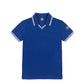 COLMAR MID BLUE STRIPE V NECK POLO T-SHIRT