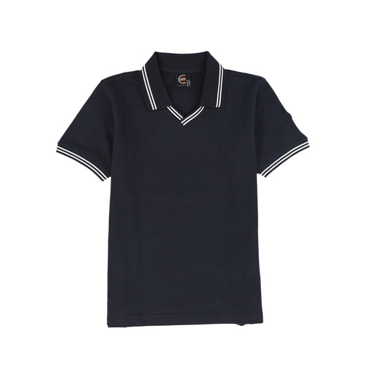 COLMAR NAVY TRIM V-NECK POLO SS T-SHIRT