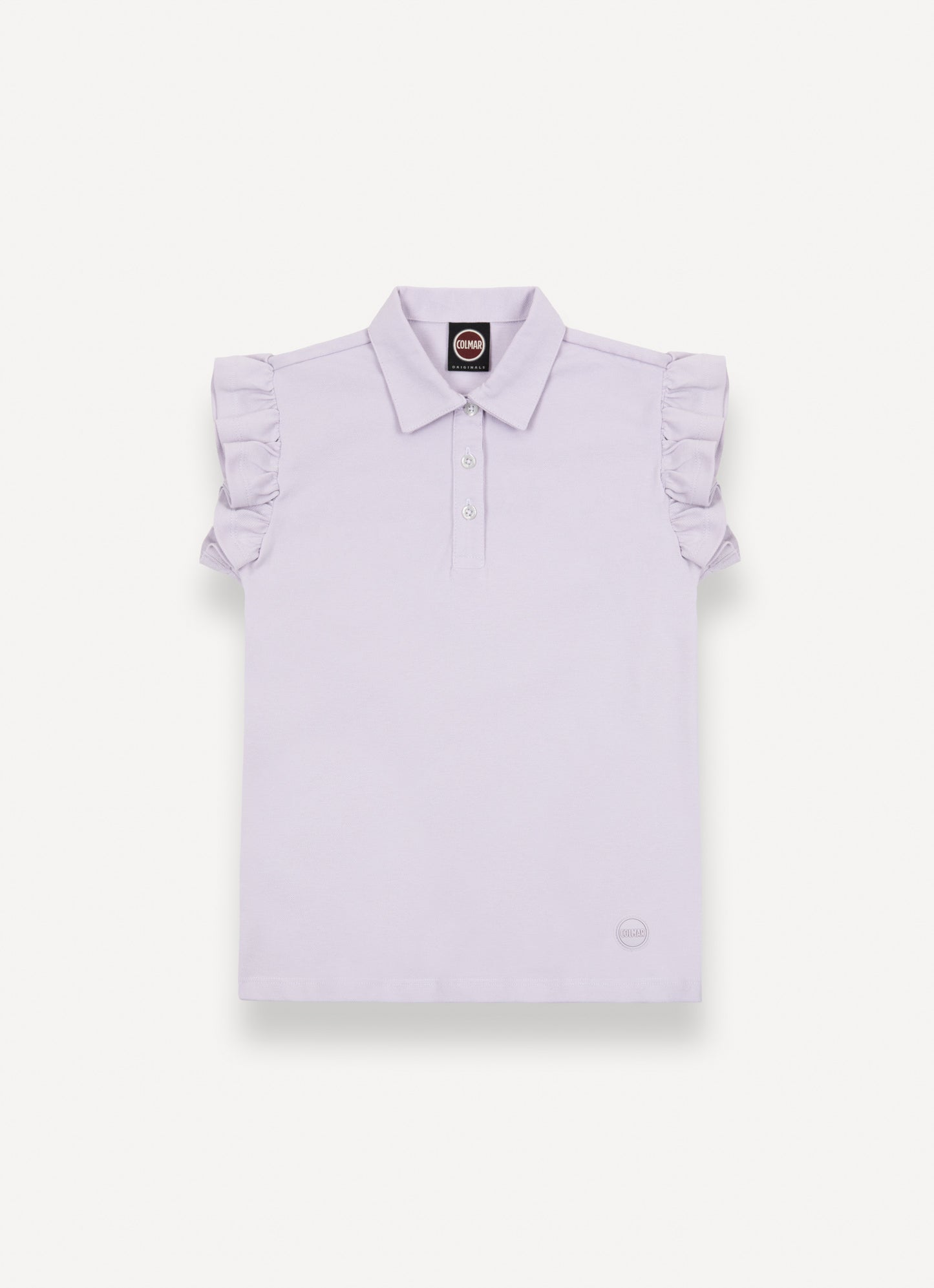 COLMAR LAVENDER RUFFLE TRIM POLO T-SHIRT