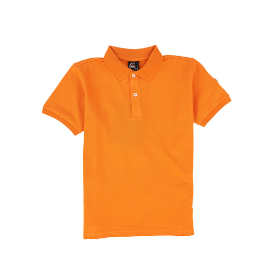 COLMAR ORANGE SOLID SS POLO T-SHIRT