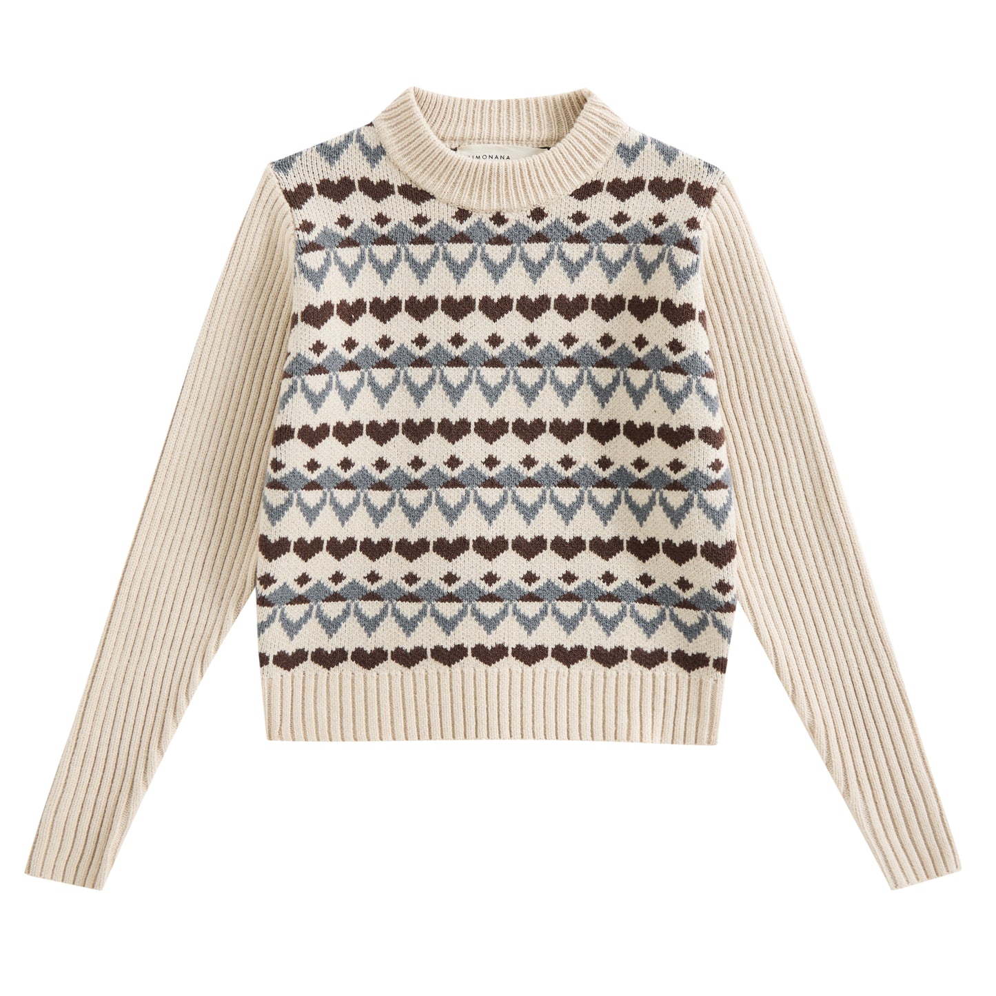 LIMONANA CREAM WINTERBERRY SWEATER