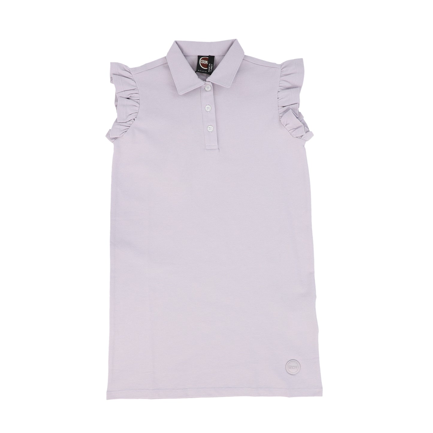 COLMAR LAVENDER RUFFLE TRIM POLO DRESS