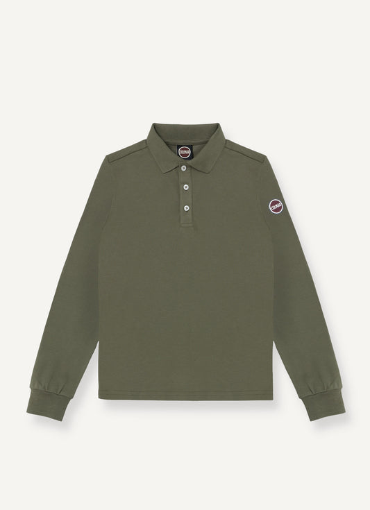 COLMAR OLIVE GREEN LS POLO TSHIRT