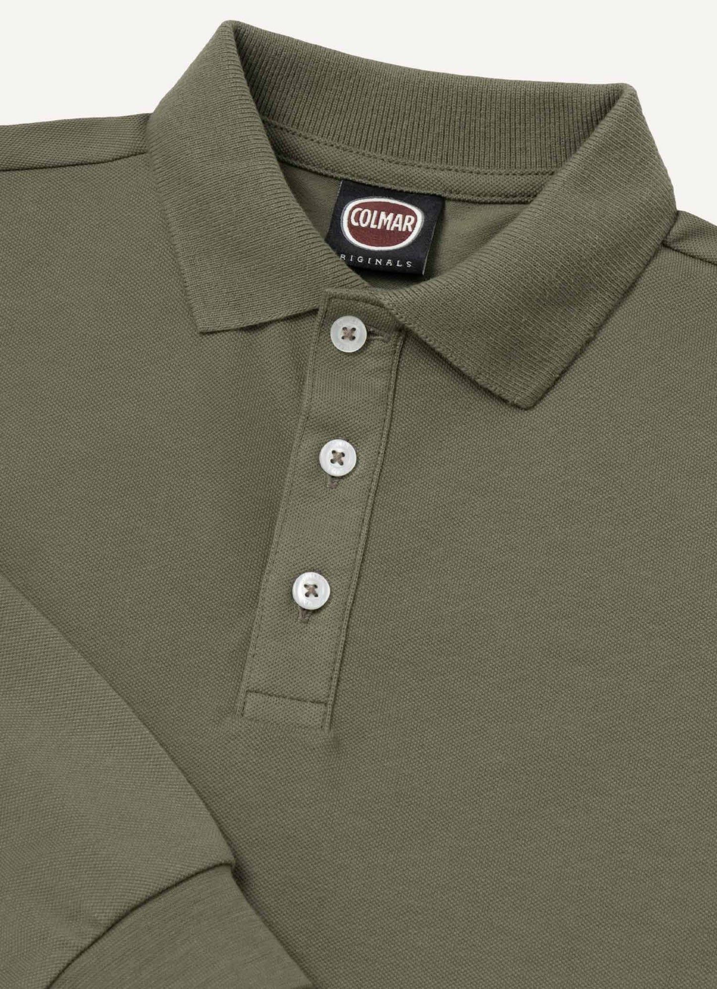 COLMAR OLIVE GREEN LS POLO TSHIRT