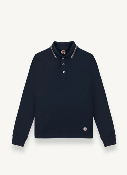 COLMAR NAVY TRIM LS POLO T-SHIRT