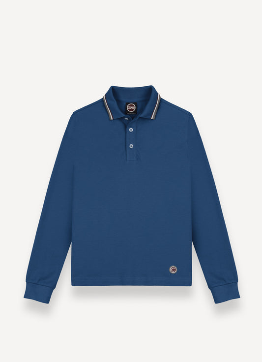 COLMAR DEEP BLUE TRIM COLLAR POLO TSHIRT