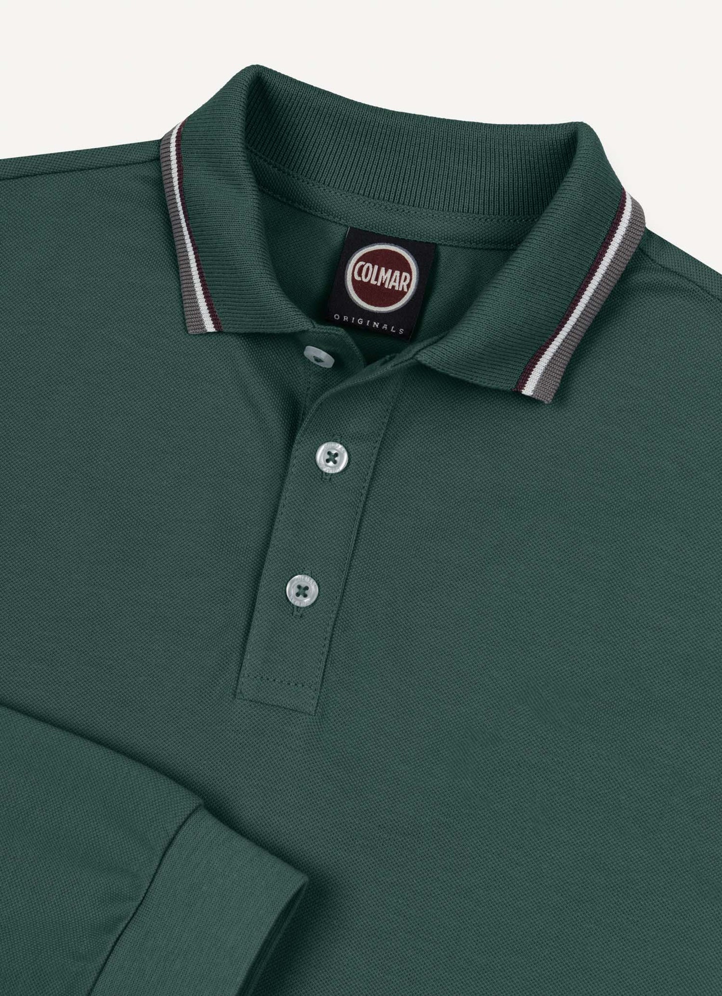 COLMAR DARK GREEN TRIM COLLAR POLO TSHIRT