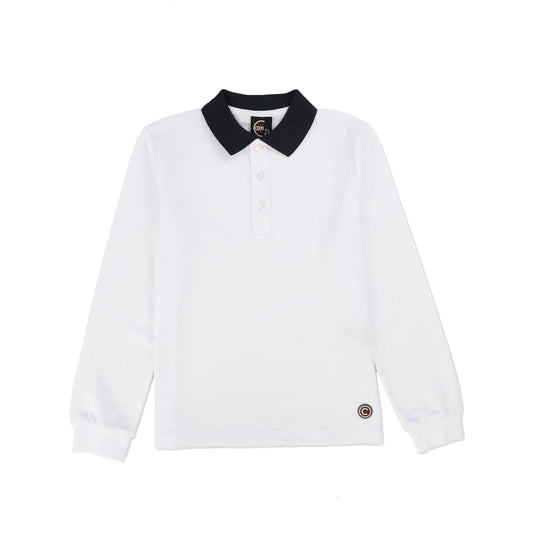 COLMAR WHITE WITH NAVY COLLAR POLO [Final Sale]