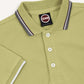 COLMAR LIGHT GREEN STRIPE TRIM POLO T-SHIRT