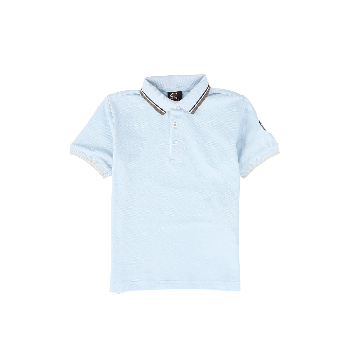 COLMAR LIGHT BLUE STRIPE TRIM POLO T-SHIRT