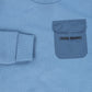COLMAR DUSTY BLUE POCKET PULLOVER SWEATSHIRT
