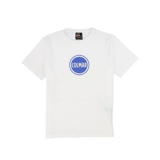 COLMAR WHITE/BLUE FRONT LOGO SS T-SHIRT