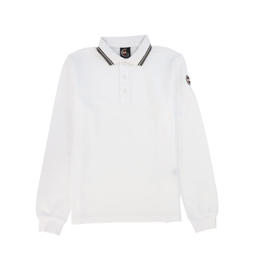 COLMAR WHITE TRIM LS POLO T-SHIRT