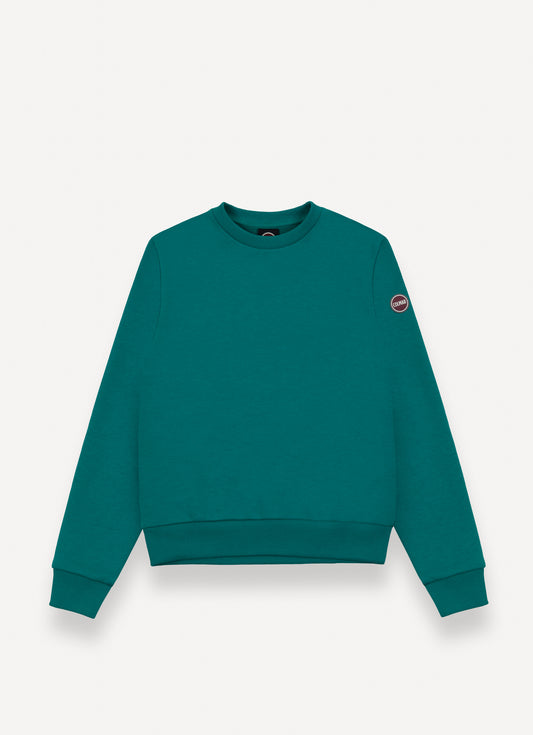 COLMAR TEAL SOLID PULLOVER SWEATSHIRT