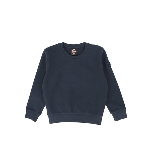 COLMAR NAVY BLUE RIBBED CREW NECK SWEATSHIRT