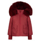 PRAMIE RED POCKET BOW PUFFER COAT