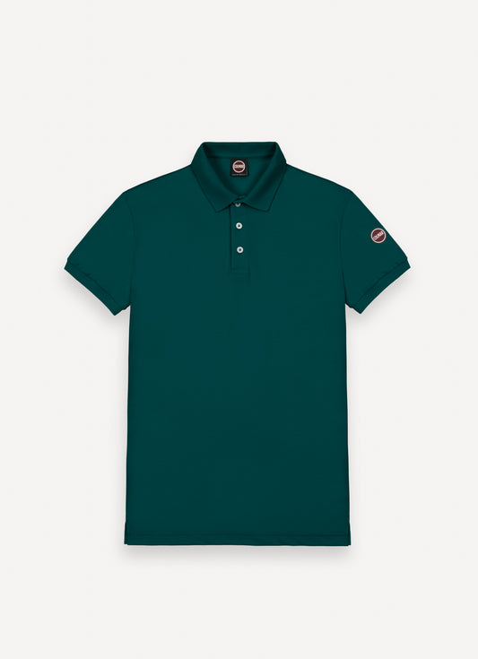 COLMAR TEAL SOLID SS POLO T-SHIRT