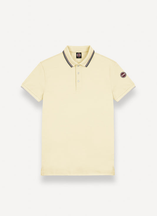 COLMAR PALE YELLOW TRIM SS POLO T-SHIRT