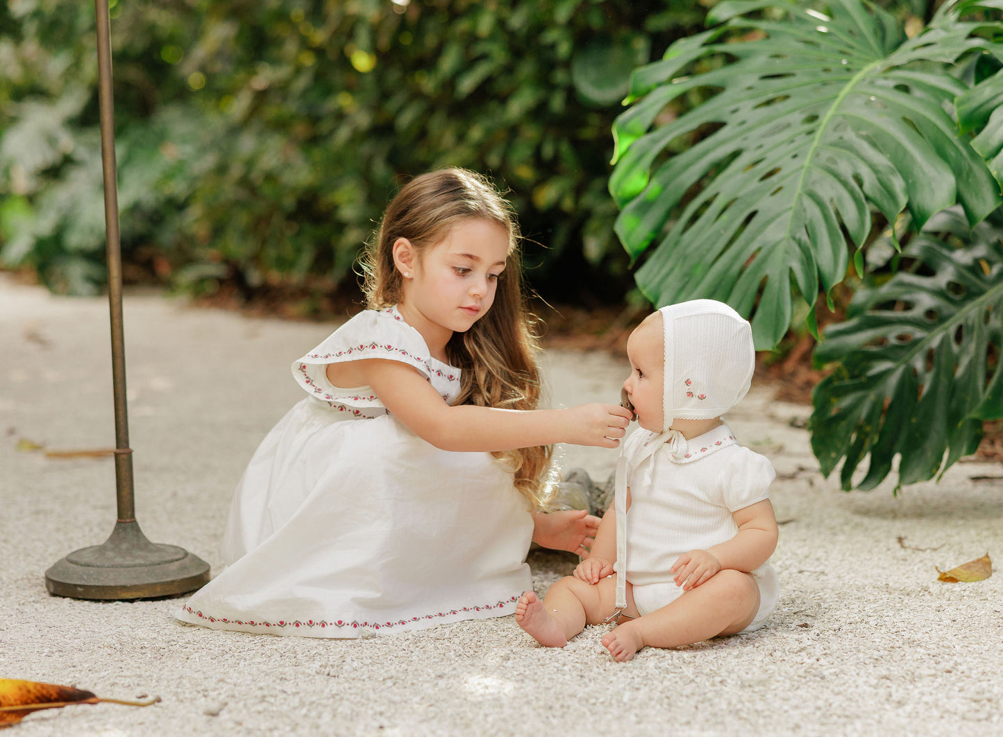 LOOMS IVORY EMBROIDERED TRIM DRESS [FINAL SALE]