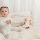 ELY'S & CO IVORY GIRL EMBROIDERED COLLAR FOOTIE + BONNET