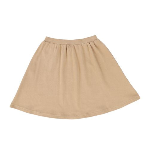 TAKE NOTE TAUPE WAISTED FLARE SKIRT [Final Sale]