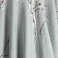MALLORY AND MERLOT LIGHT BLUE WOOL FLORAL STEM SKIRT
