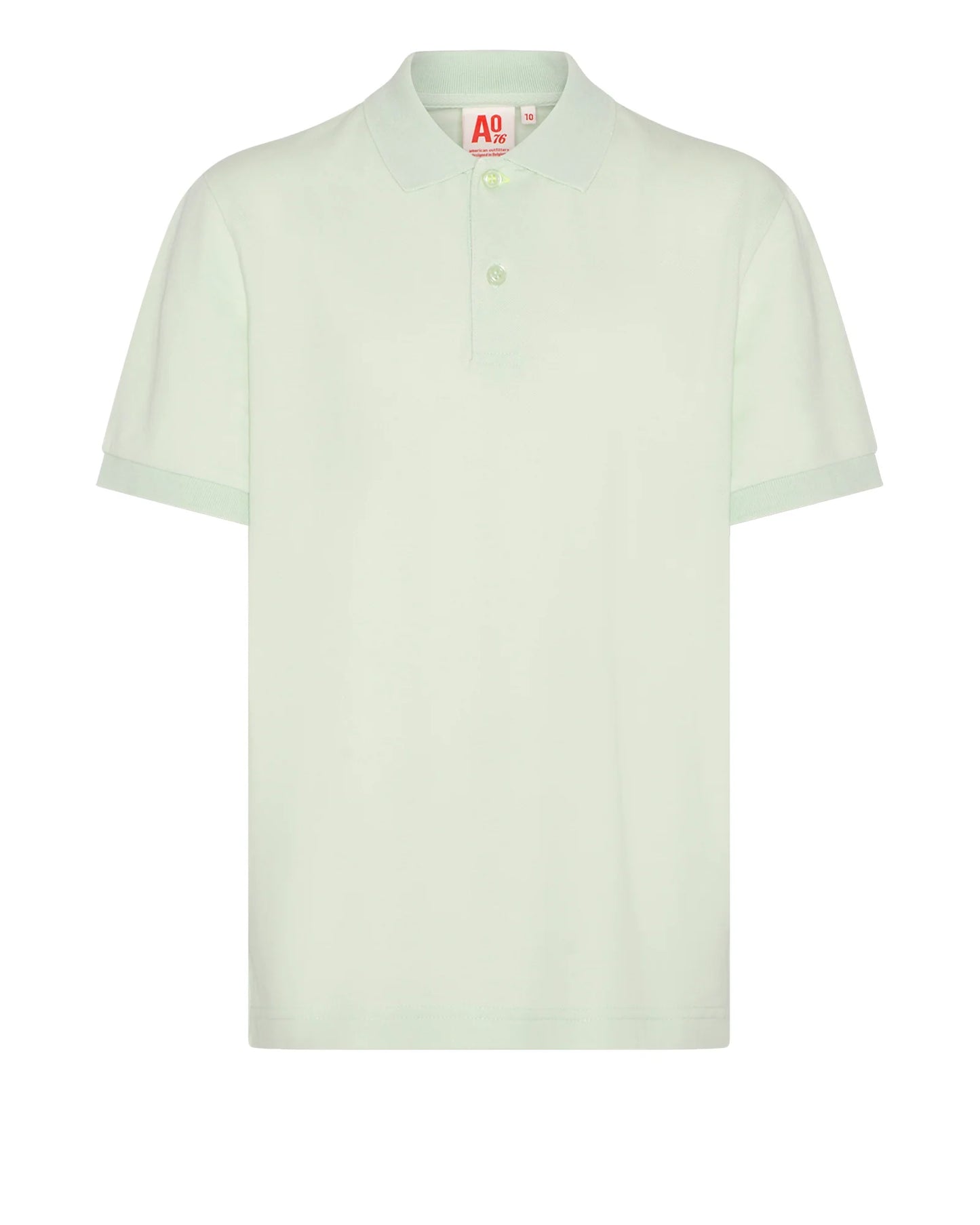 AO76 LIGHT GREEN BUTTON  POLO TSHIRT