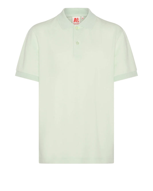 AO76 LIGHT GREEN BUTTON  POLO TSHIRT