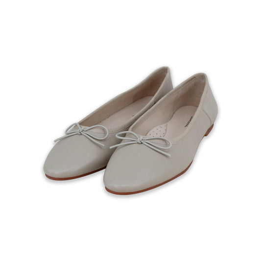 CAMILLE TAN LEATHER BALLET FLAT