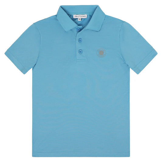 3 BUTTONS BLUE SPORT POLO