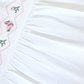 PATACHOU WHITE EMBROIDERED SMOCK RUFFLE JUMPER [FINAL SALE]