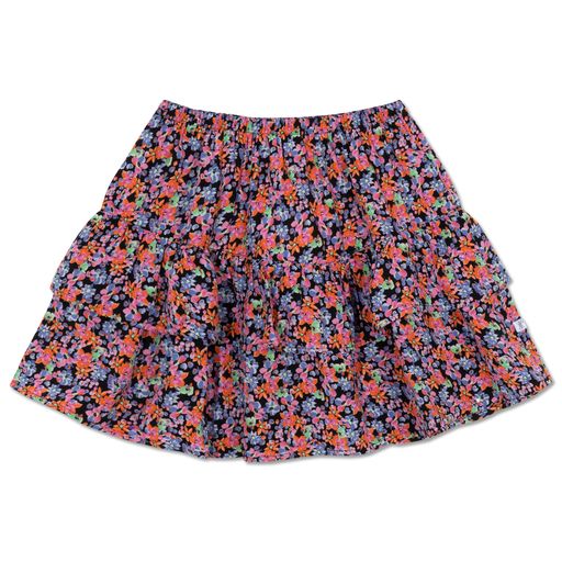 REPOSE FLORAL RUFFLE SKIRT [Final Sale]